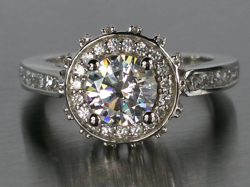 lot 83 image: White Sapphire Ring in Sterling Silver