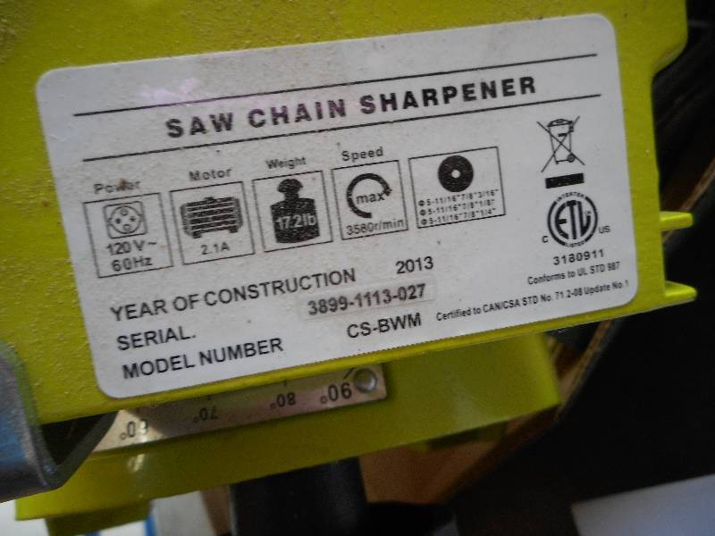 Chain Saw Sharpener