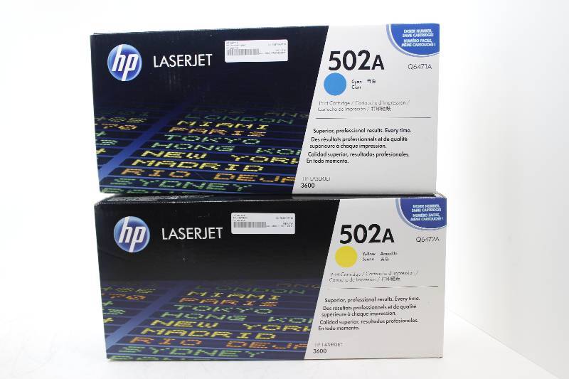 lot 1 image: Lot of 2 502A Toner for the HP LaserJet printers