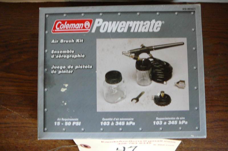 lot 47 image: Coleman powermate air brush kit