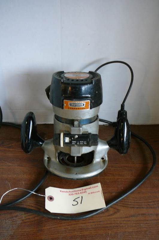 lot 51 image: Router Craftsman Commercial