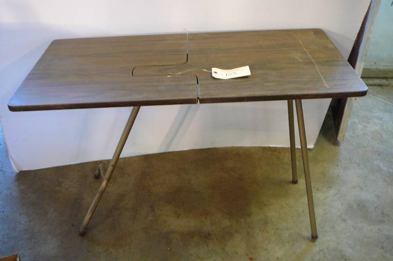 lot 103 image: Self standing folding table 42L x 20w x 26 12t