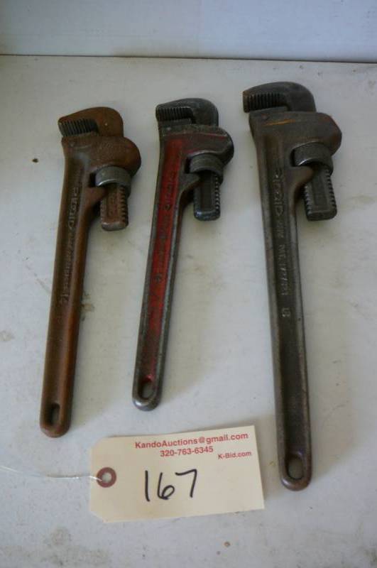 lot 167 image: Pipe Wrenches