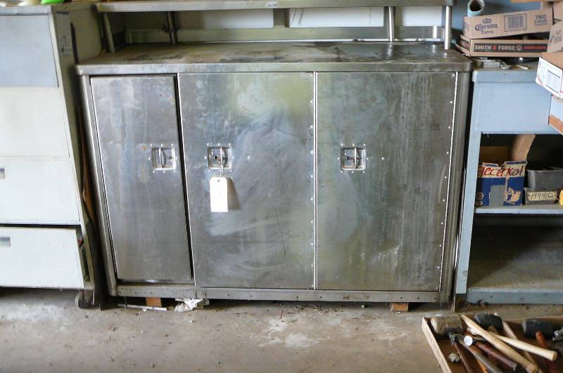 lot 186 image: Stainless Steel Cabinet