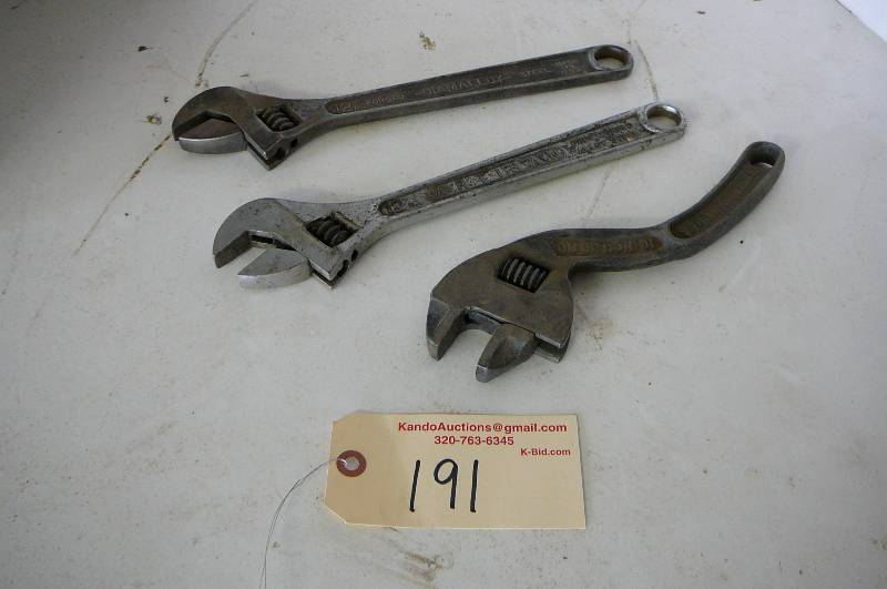 lot 191 image: Crescent Wrenches