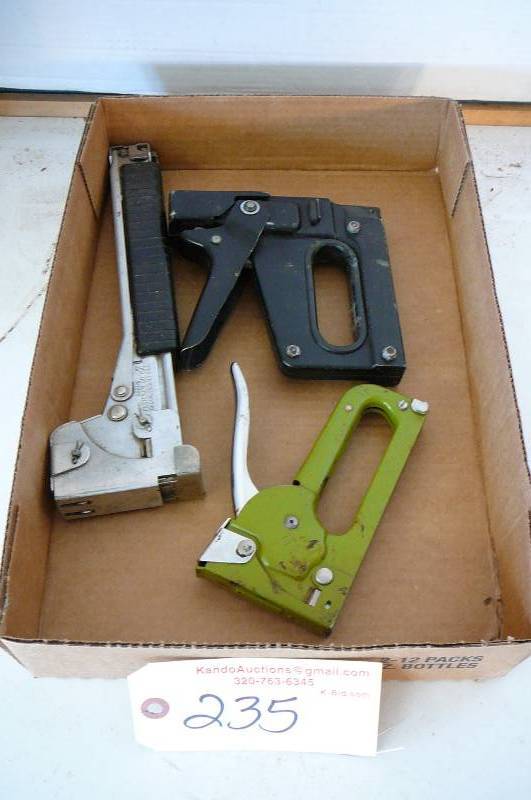 lot 235 image: Staplers
