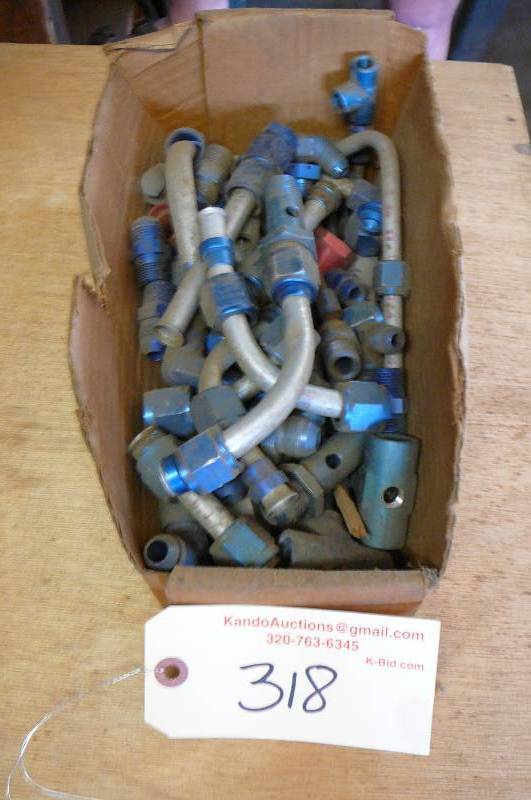 lot 318 image: Aluminum Aircraft fittings
