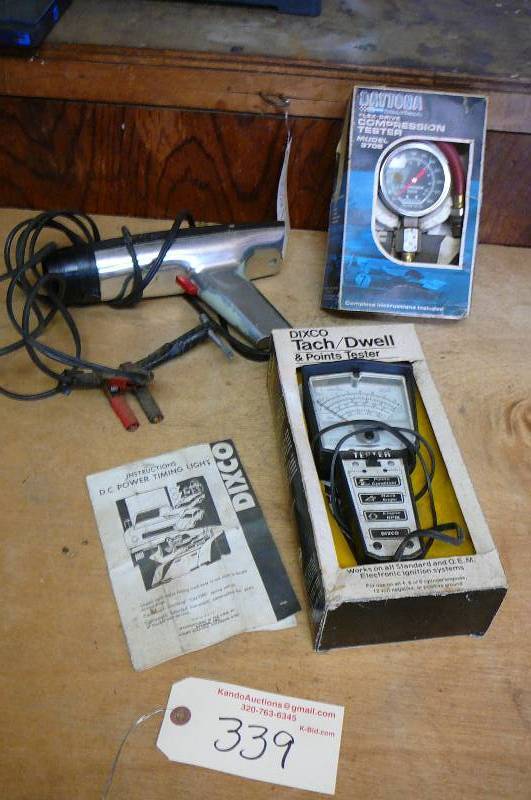 lot 339 image: Compression Tester etc.