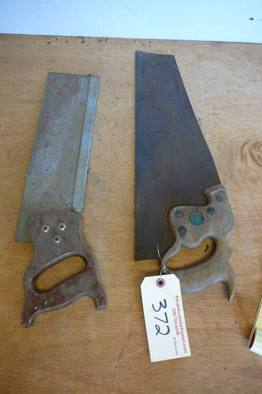 lot 372 image: Saws