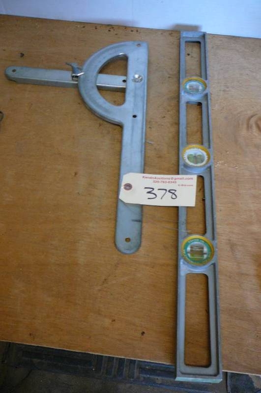 lot 378 image: Level, Angle Finder