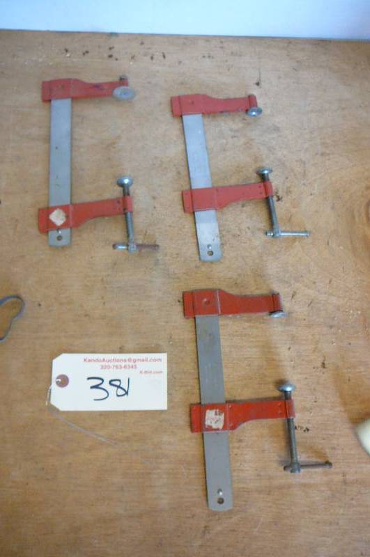 lot 381 image: Adjustable C Clamps