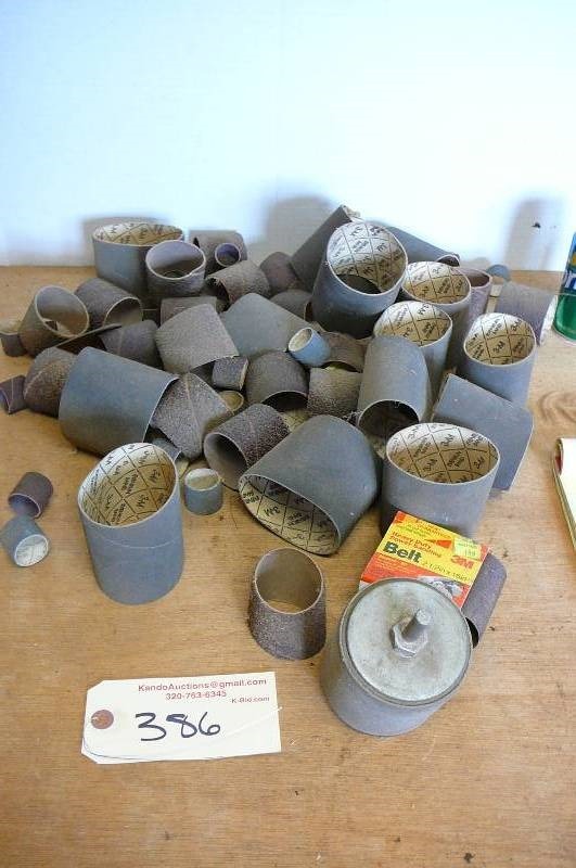 lot 386 image: Sanding Drum and Paper