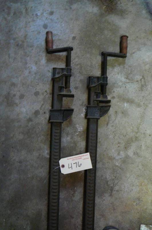lot 476 image: Adjustable Bar Clamps