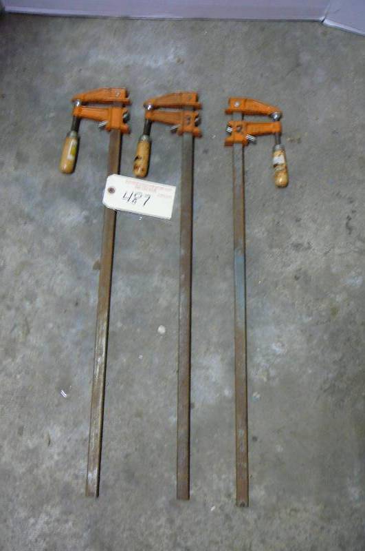 lot 487 image: Bar Clamps
