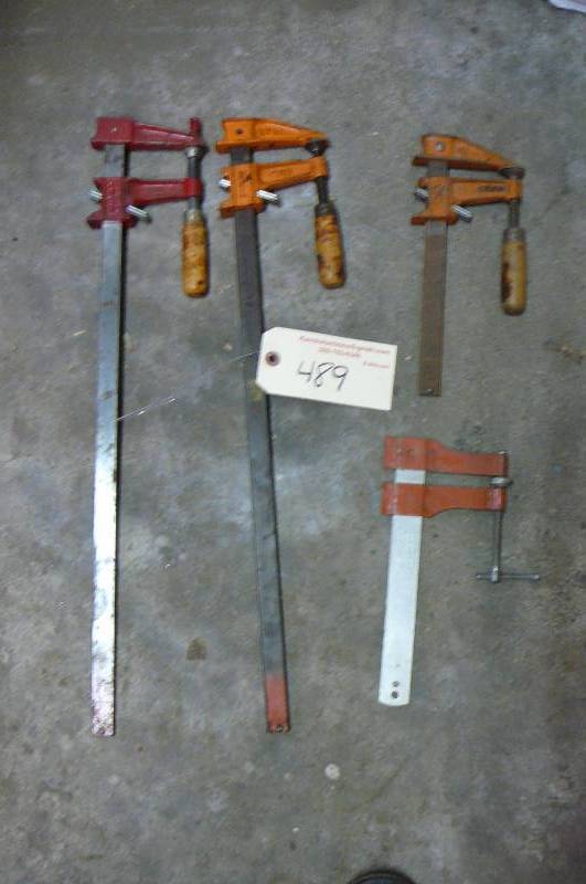 lot 489 image: Bar Clamps