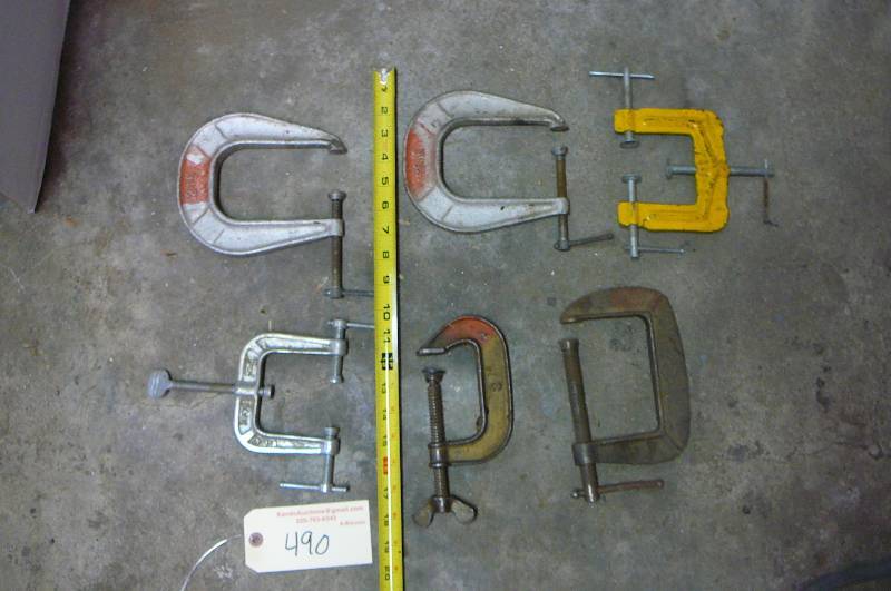 lot 490 image: C Clamps
