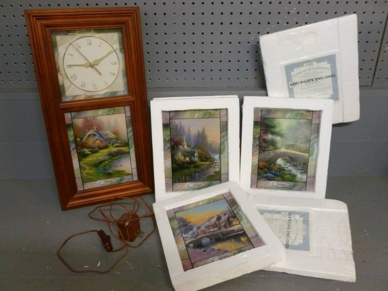 Thomas Kinkade Clock