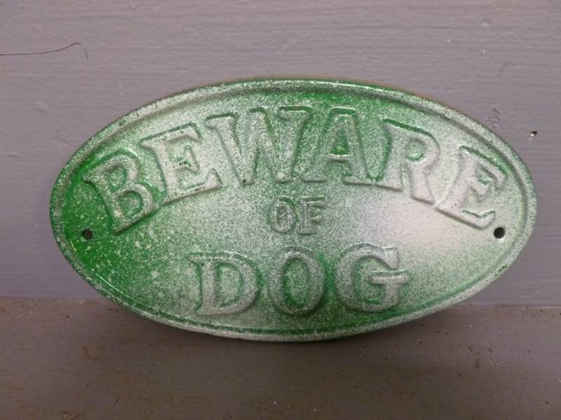 Cast Iron Sign