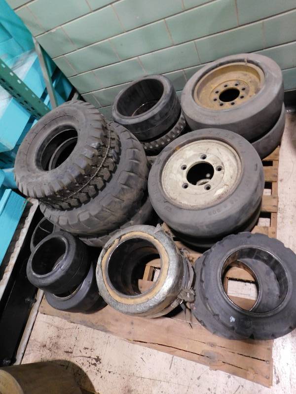 Misc. Pallet Lot of Forklift Tires #1