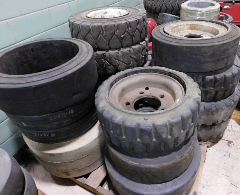 Misc. Pallet Lot of Forklift Tires #4