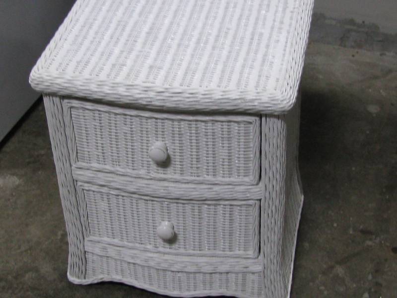 Wicker End Table