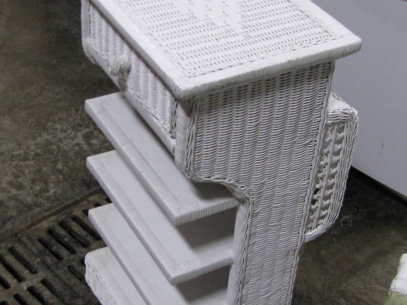 Wicker Book Shelf