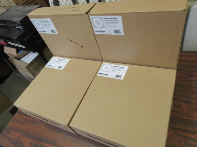 lot 606 image: 4 BOGEN SPEAKER GRILLE ASSEMBLY UNITS