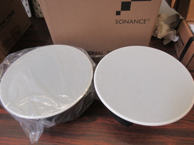 lot 610 image: PAIR OF SONANCE CEILING SPEAKERS