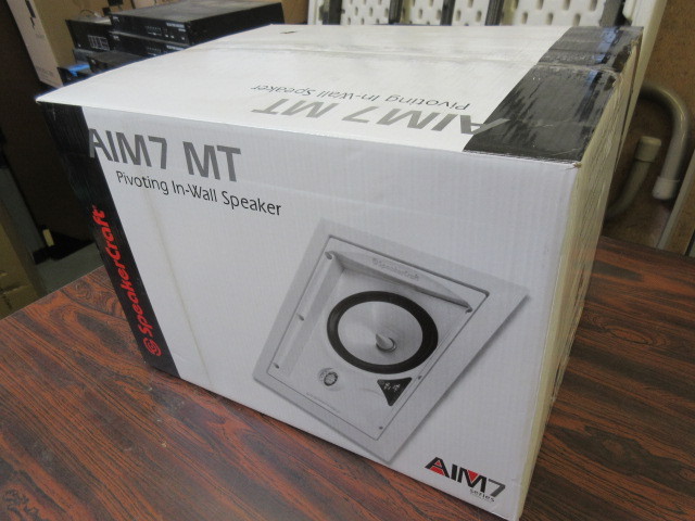 lot 604 image: PAIR OF NEW SPEAKERCRAFT PIVOTING WALL SPEAKERS