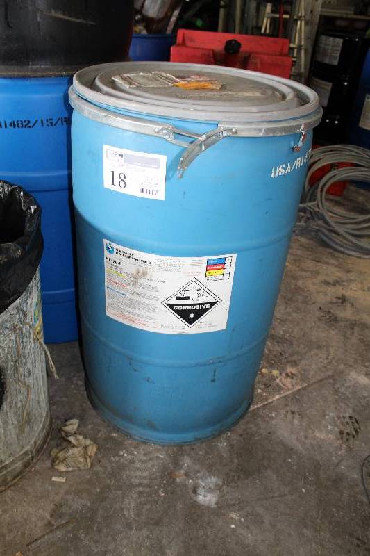 lot 18 image: 55-Gallon Drum HD 26-P corrosive Solid