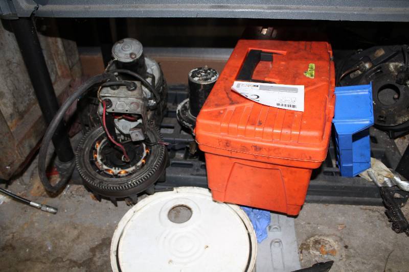 lot 62 image: Tool Box, Motor, And More