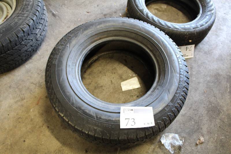 lot 73 image: General Ameri-way XT P23575R15 MS Tire