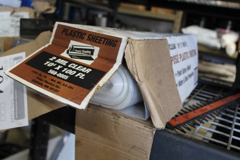 lot 104 image: 2mil Clear Plastic Sheeting