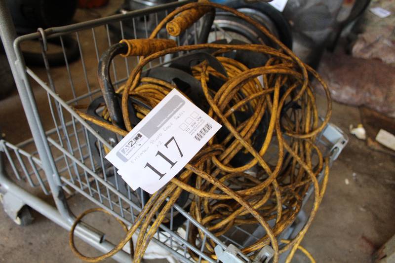 lot 117 image: Lot of (2) Extension Power Cord Reels