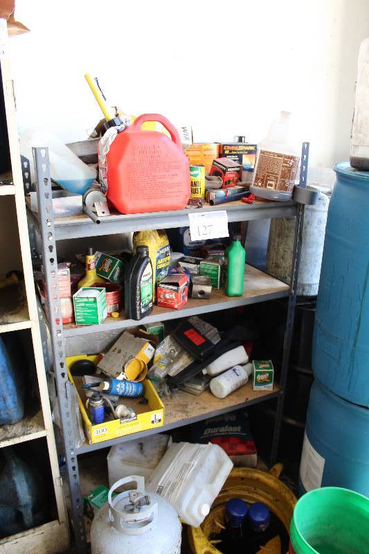 lot 127 image: Shelving Unit w Contents