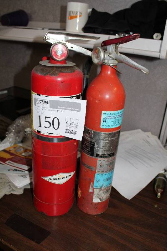 lot 150 image: Lot of (2) Dry Chemical Fire Extinguishers