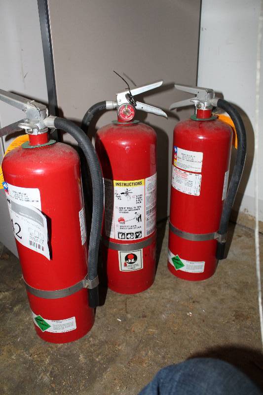 lot 142 image: Lot of (3) Dry Chemical Fire Extinguishers
