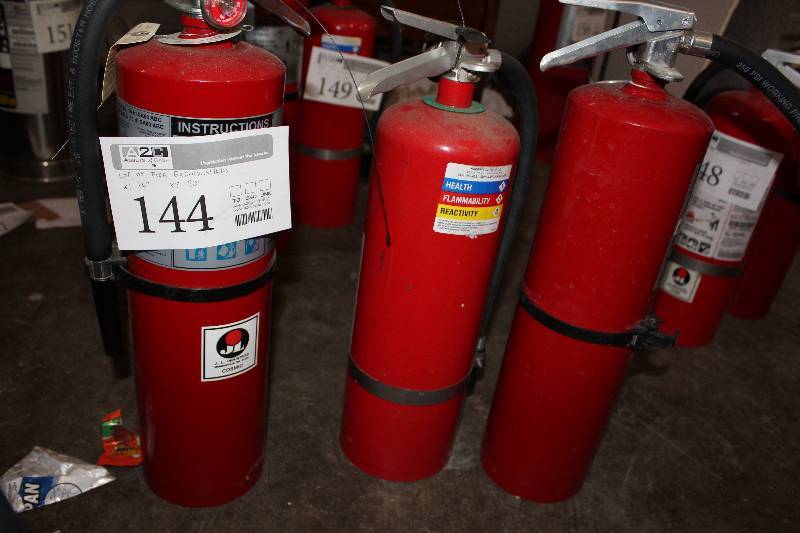 lot 144 image: Lot of (3) Dry Chemical Fire Extinguishers