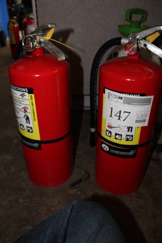 lot 147 image: Lot of (2) Dry Chemical Fire Extinguishers