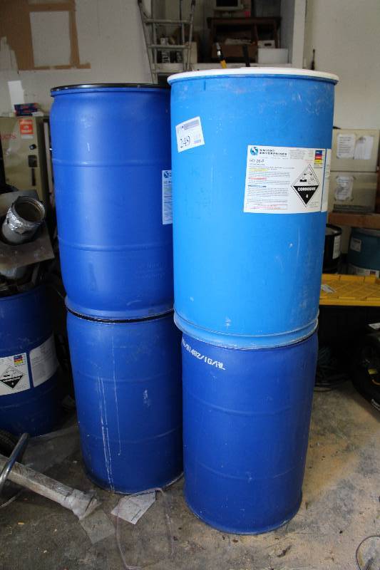 lot 249 image: Lot of (6) Chemical Barrels