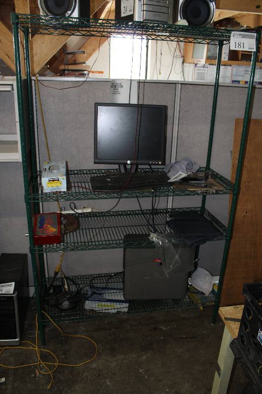 lot 181 image: 4-Shelf Shelving Unit