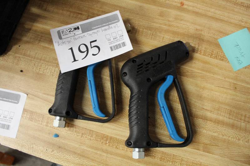 lot 195 image: Lot of (2) Ice Dam Auto-on Pressure Washer Spray Handles