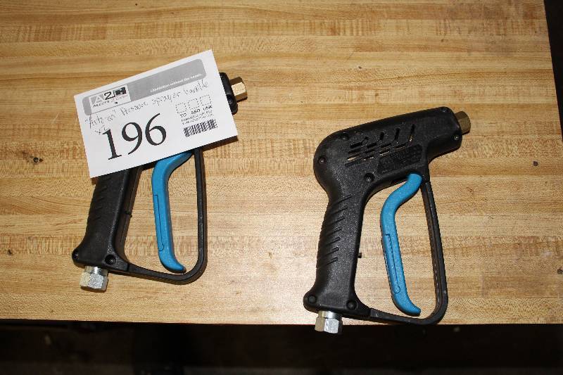 lot 196 image: Lot of (2) Ice Dam Auto-on Pressure Washer Spray Handles