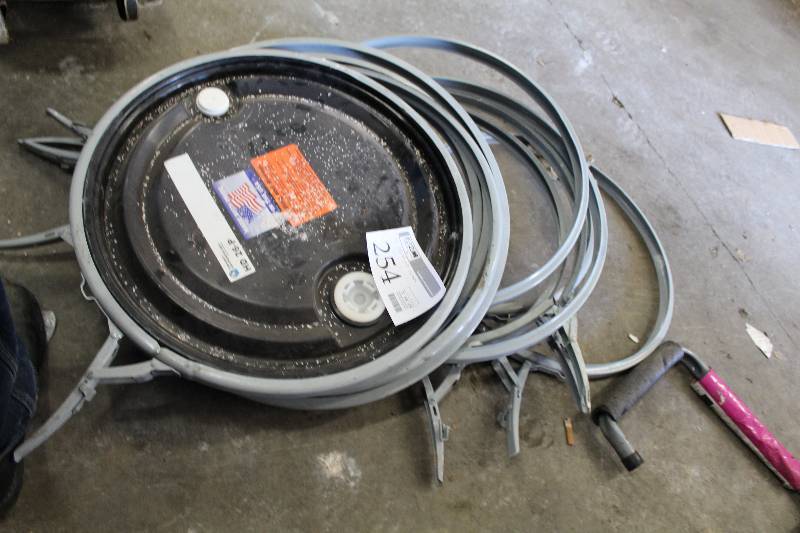 lot 254 image: Lot of (11) Drum Barrel Lid Clasps
