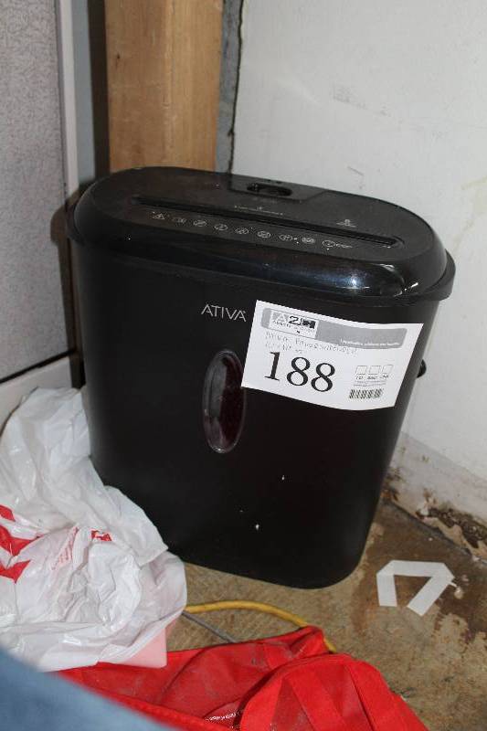 lot 188 image: Ativa Paper Shredder