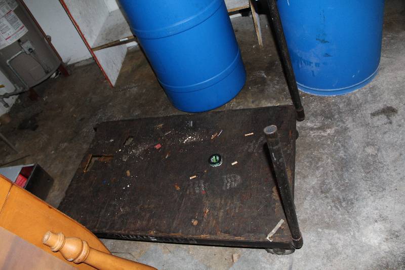 lot 264 image: Rolling Metal Cart