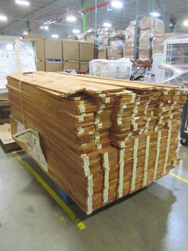 lot 21 image: Alta Forest Products 58 in. x 5-12 in. x 6 ft. Western Red Cedar Dog-Ear Fence Picket (10-Pack) (approximately 464 pieces of lumber)