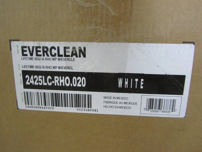 lot 25 image: American Standard EverClean 5 ft. x 32 in. Right Drain Whirlpool Tub in White