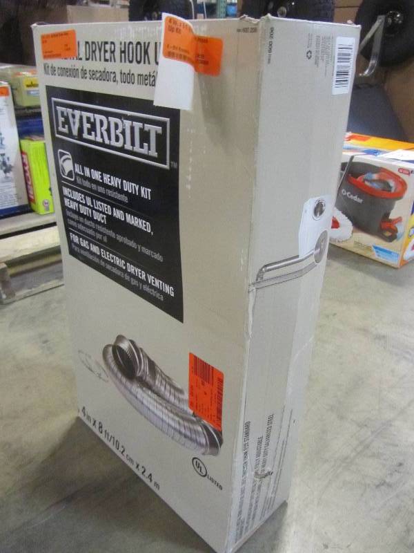 lot 38 image: Everbilt 4 in. x 8 ft. All Metal Dryer Hook-Up Kit