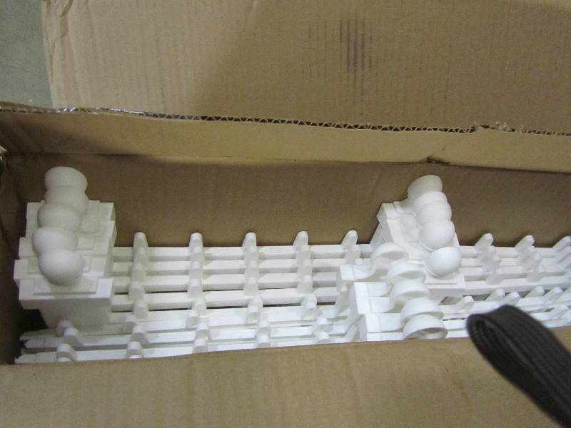 lot 64 image: Emsco 12 in. Resin Colonial Garden Fence (10-Pack) (lot of 2)